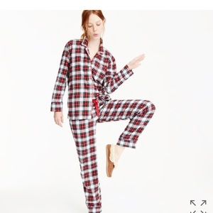 Jcrew flannel plaid tartan pajamas petite small